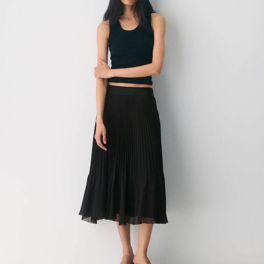 Aritzia Wilfred Twirl Pleated Skirt